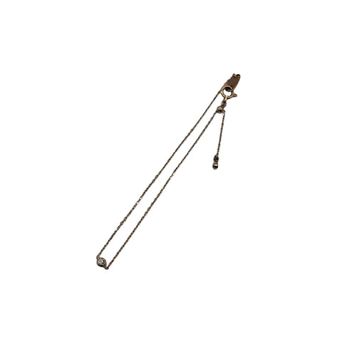 エテ ete 10k 0.02ct ダイヤモンド チェーンネックレス レディース